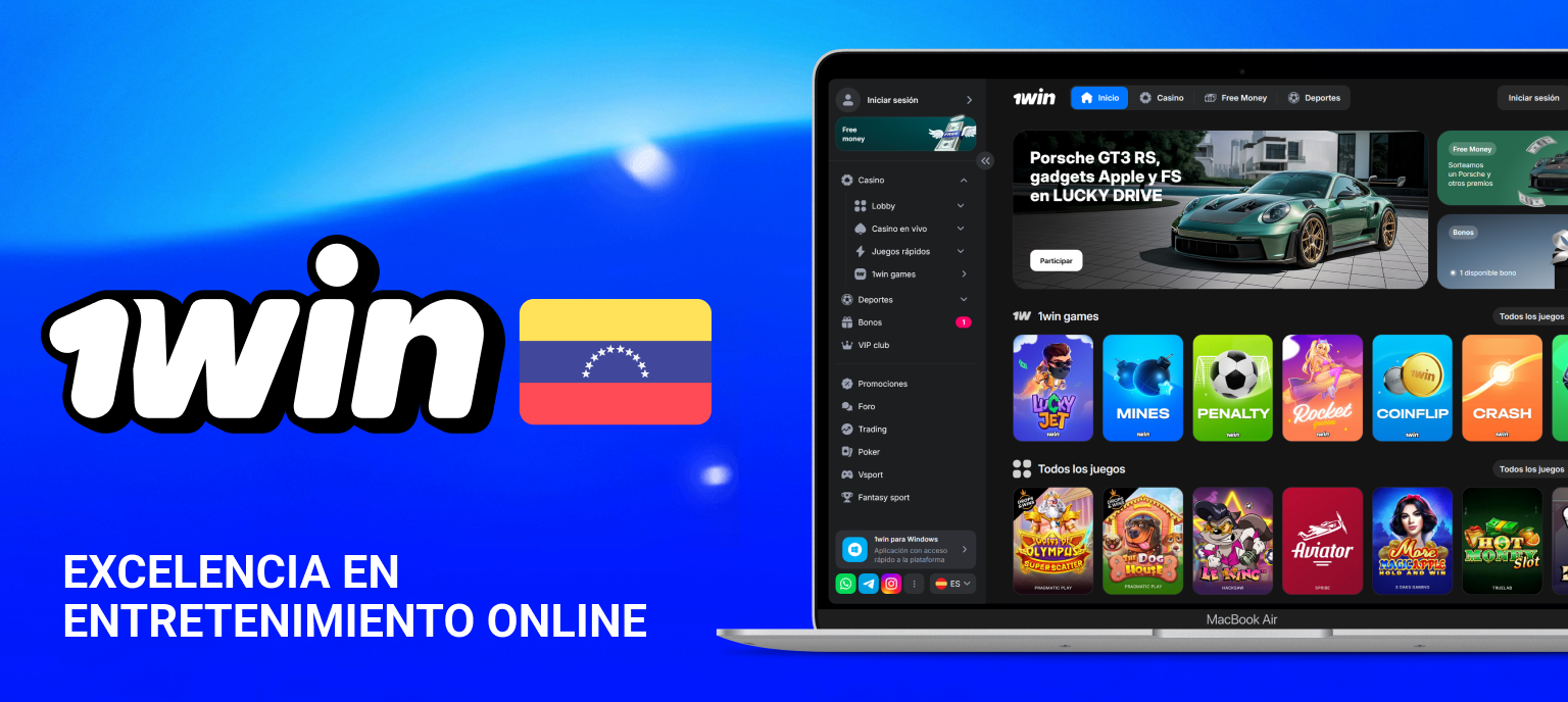 Realiza tus apuestas deportivas y de casino en 1win Venezuela